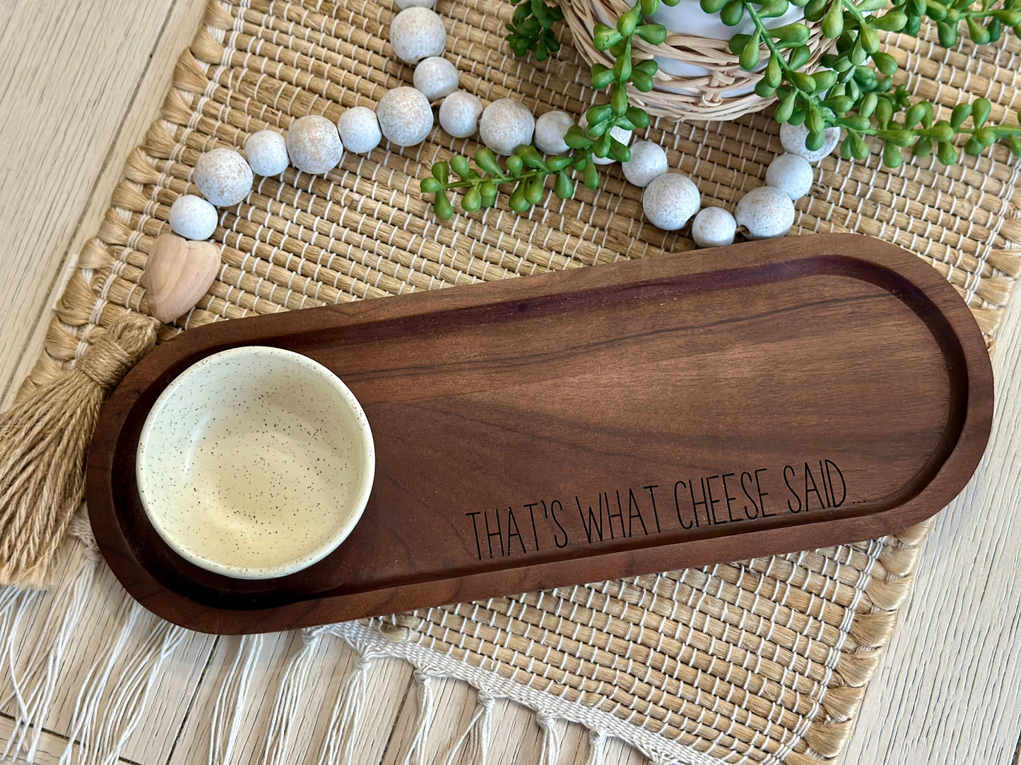 Cheese/Charcuterie Tray with Dip Bowl