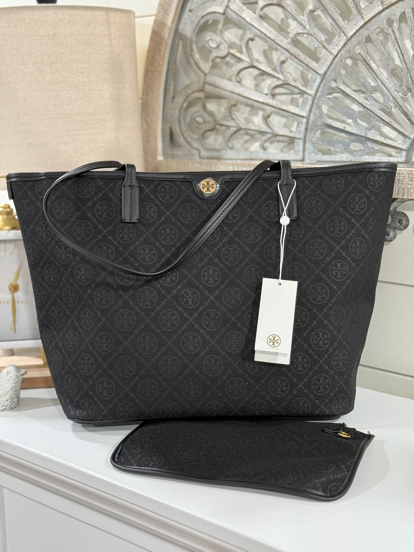 Large TB Tote with Matching Wallet