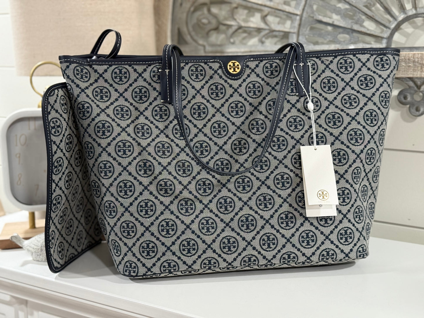 Large TB Tote with Matching Wallet