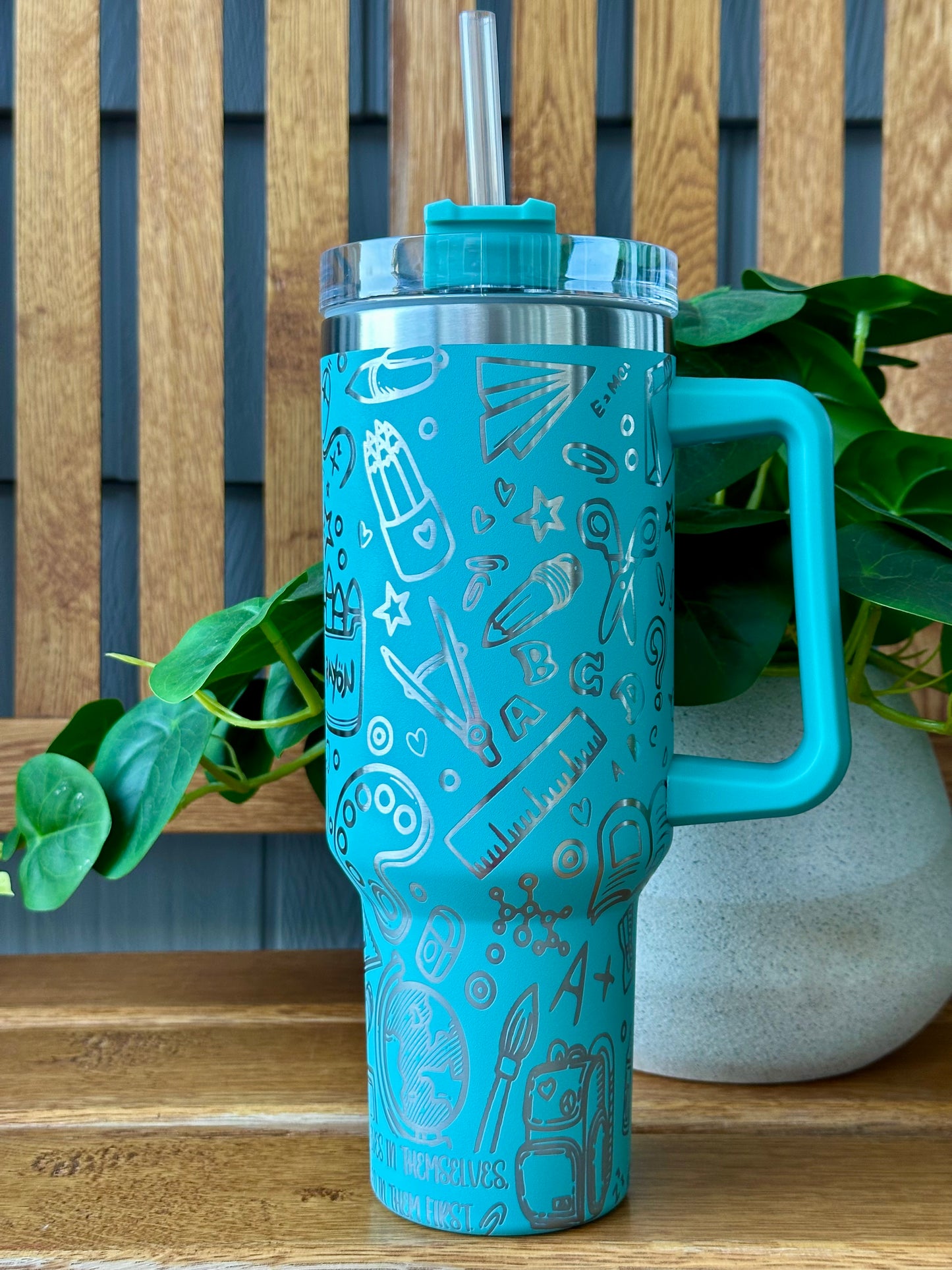 Engraved 40oz Tumbler: Teacher