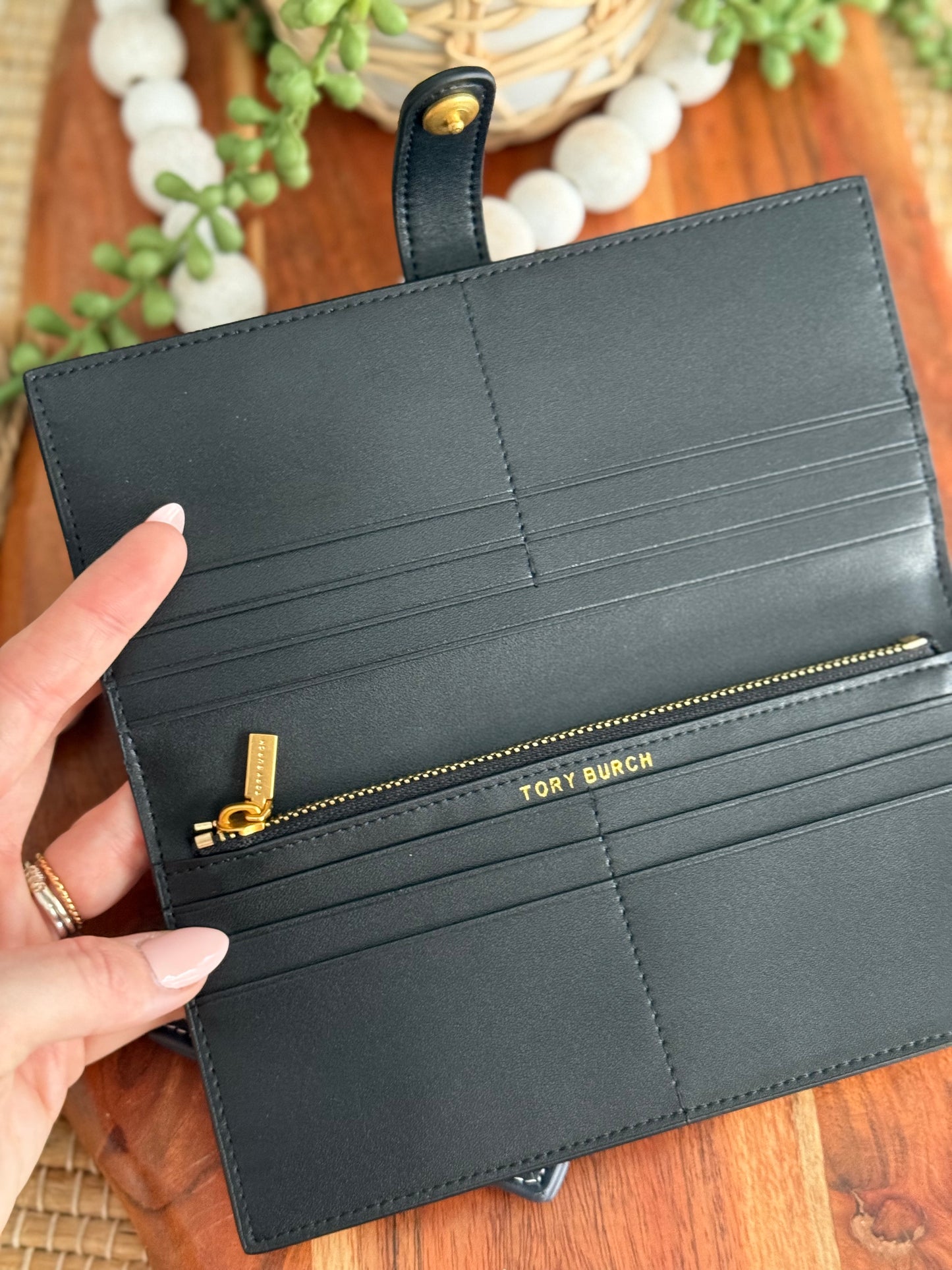 Large TB Tote with Matching Wallet