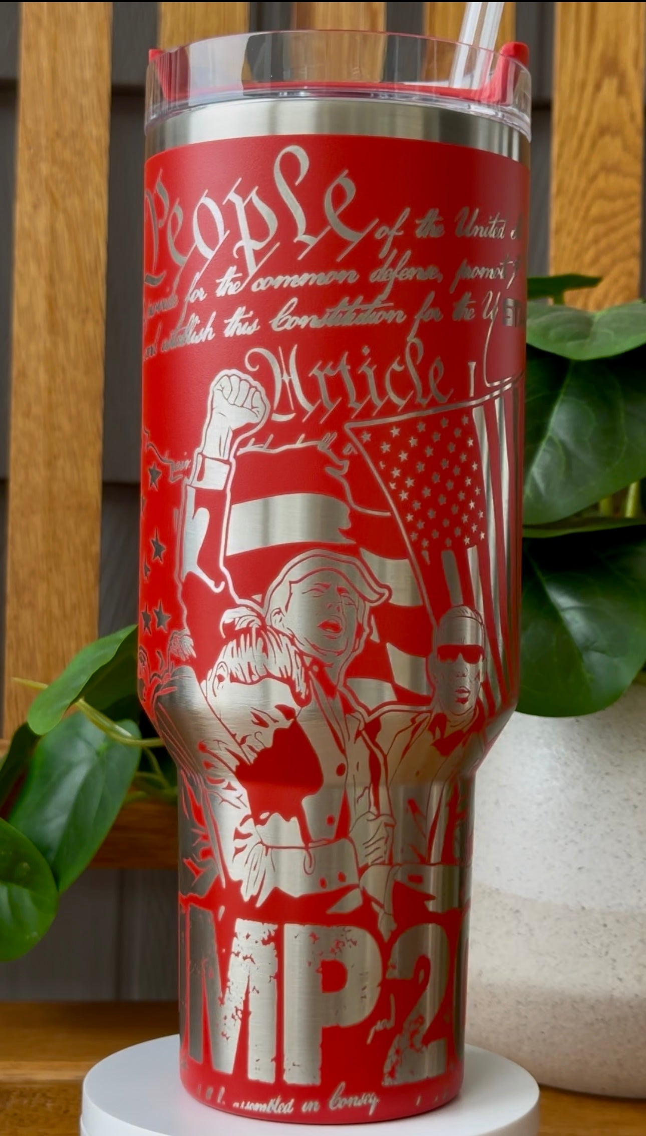 Engraved 40oz Tumbler: MAGA