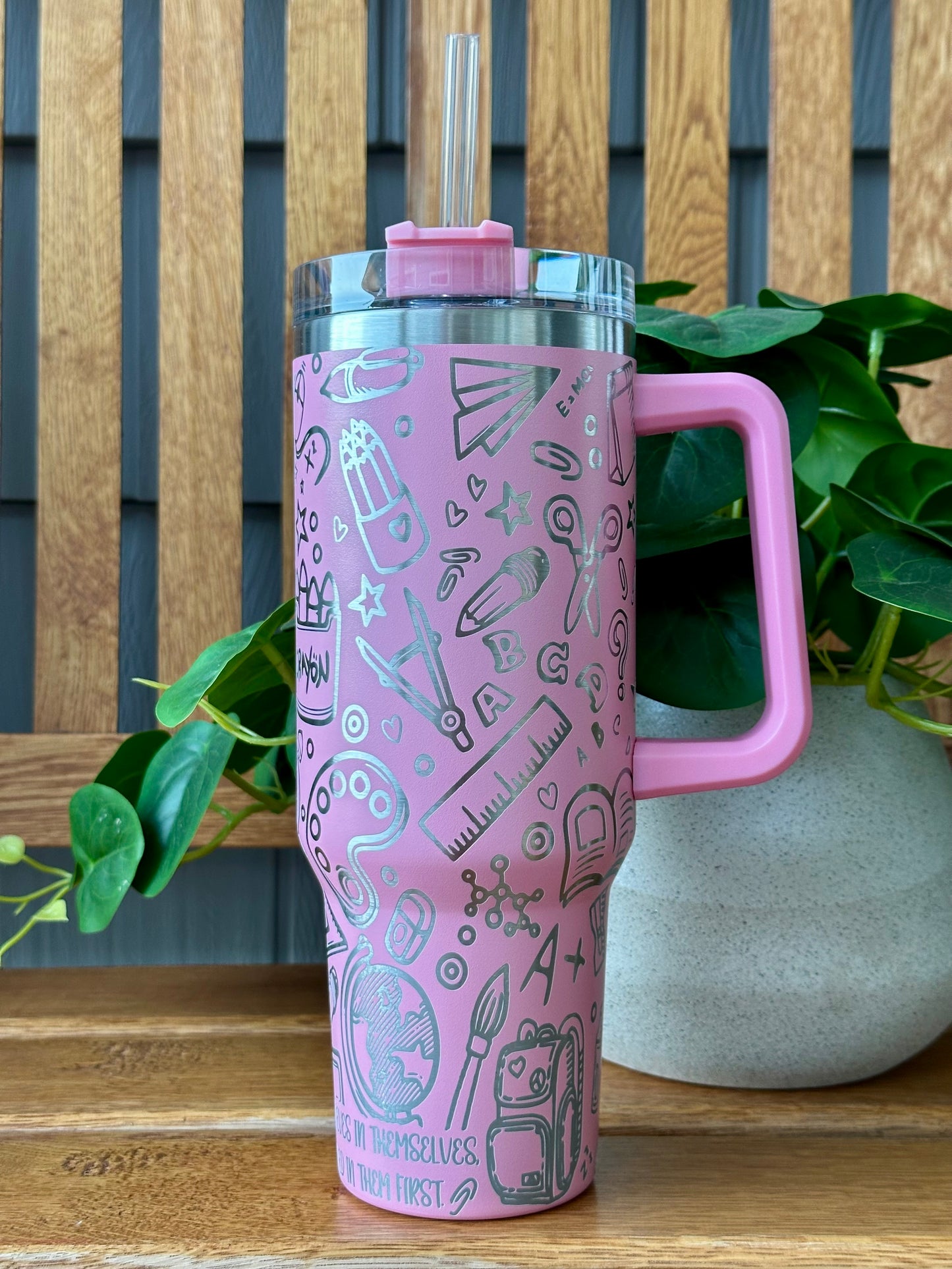 Engraved 40oz Tumbler: Teacher