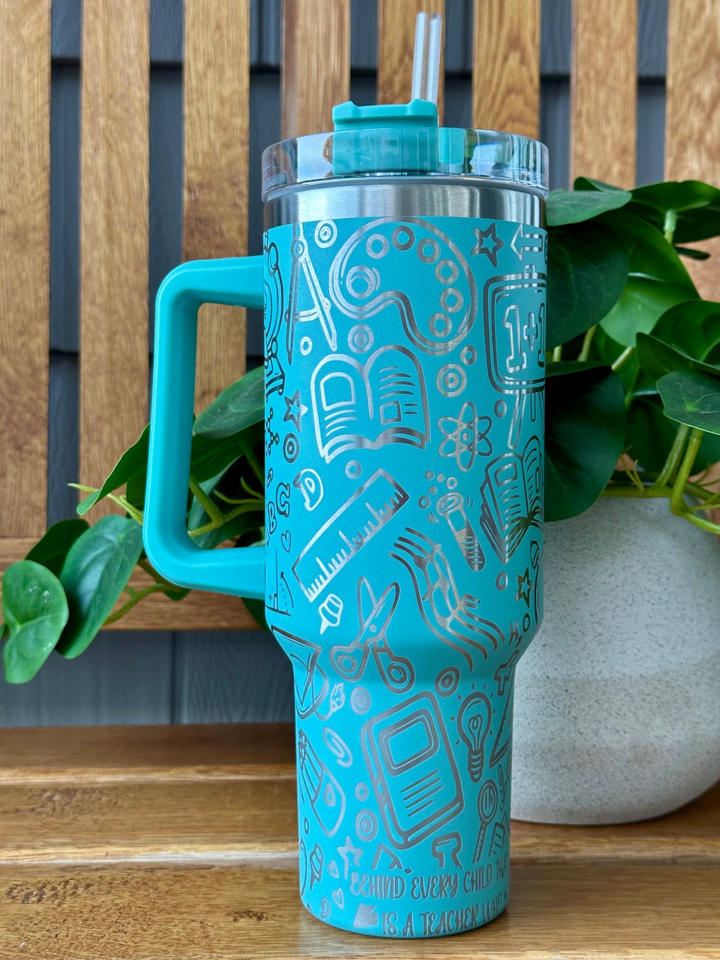 Engraved 40oz Tumbler: Teacher