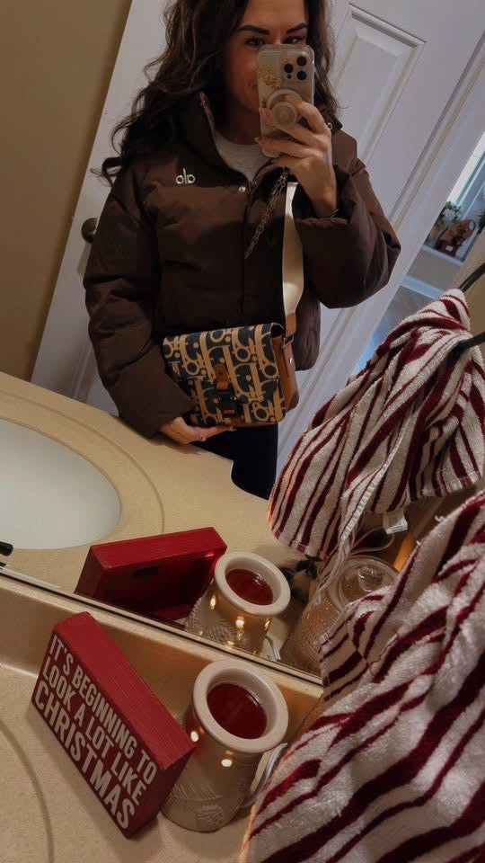 Blue/Tan/White Crossbody Di or