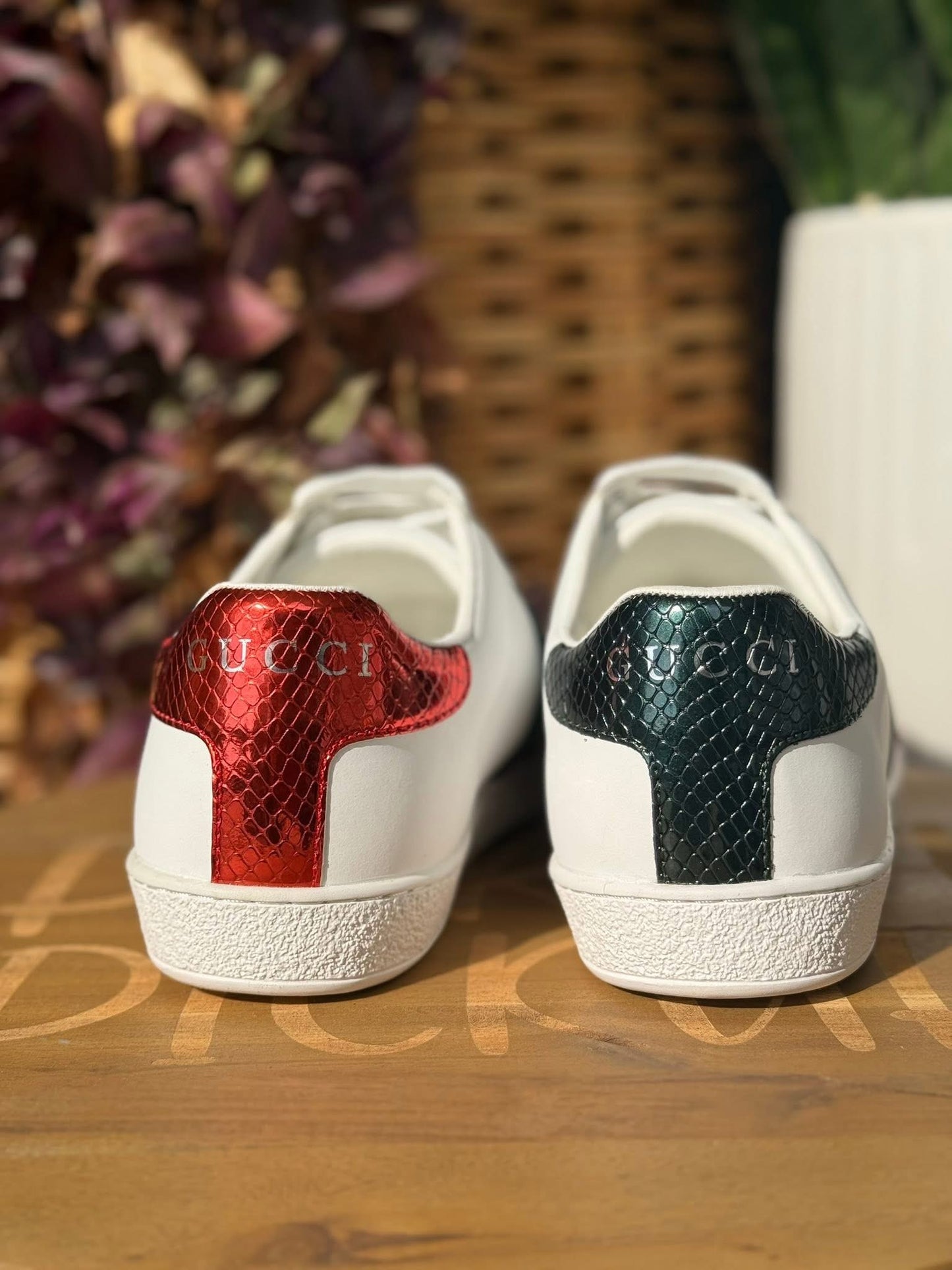 Red/Green Stripe Shoes