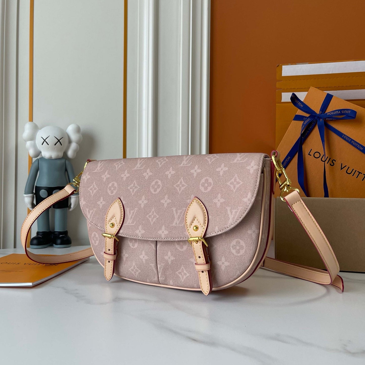 Pink Denim Crossbody Masters