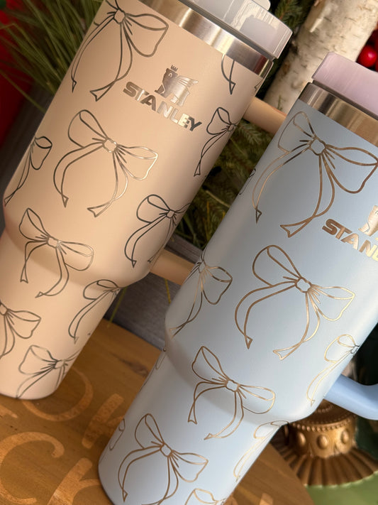 40oz Engraved Ribbon Tumbler