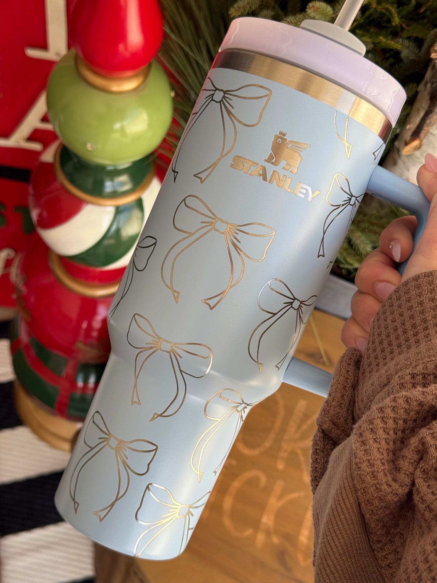 40oz Engraved Ribbon Tumbler