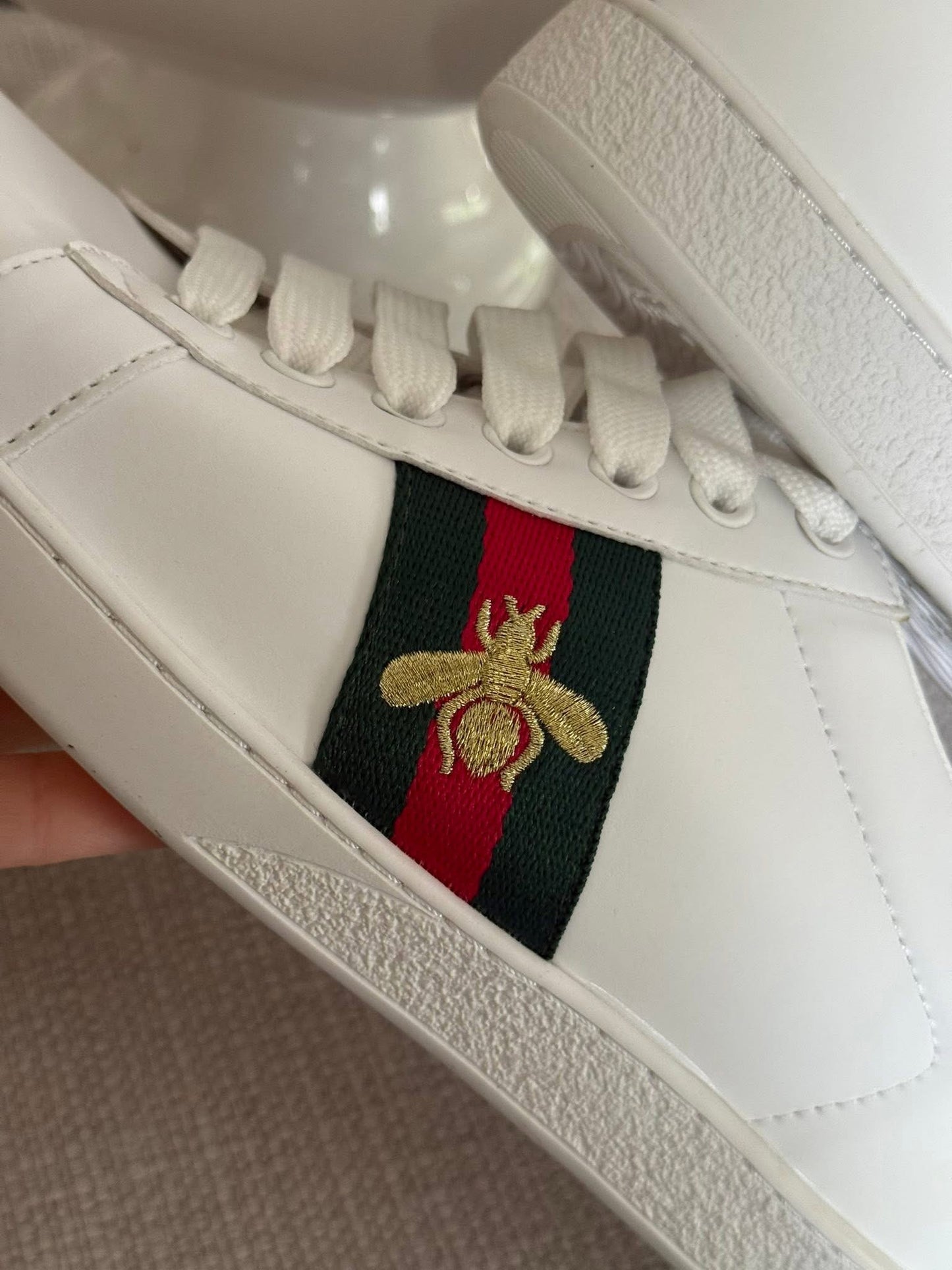 Red/Green Stripe Shoes