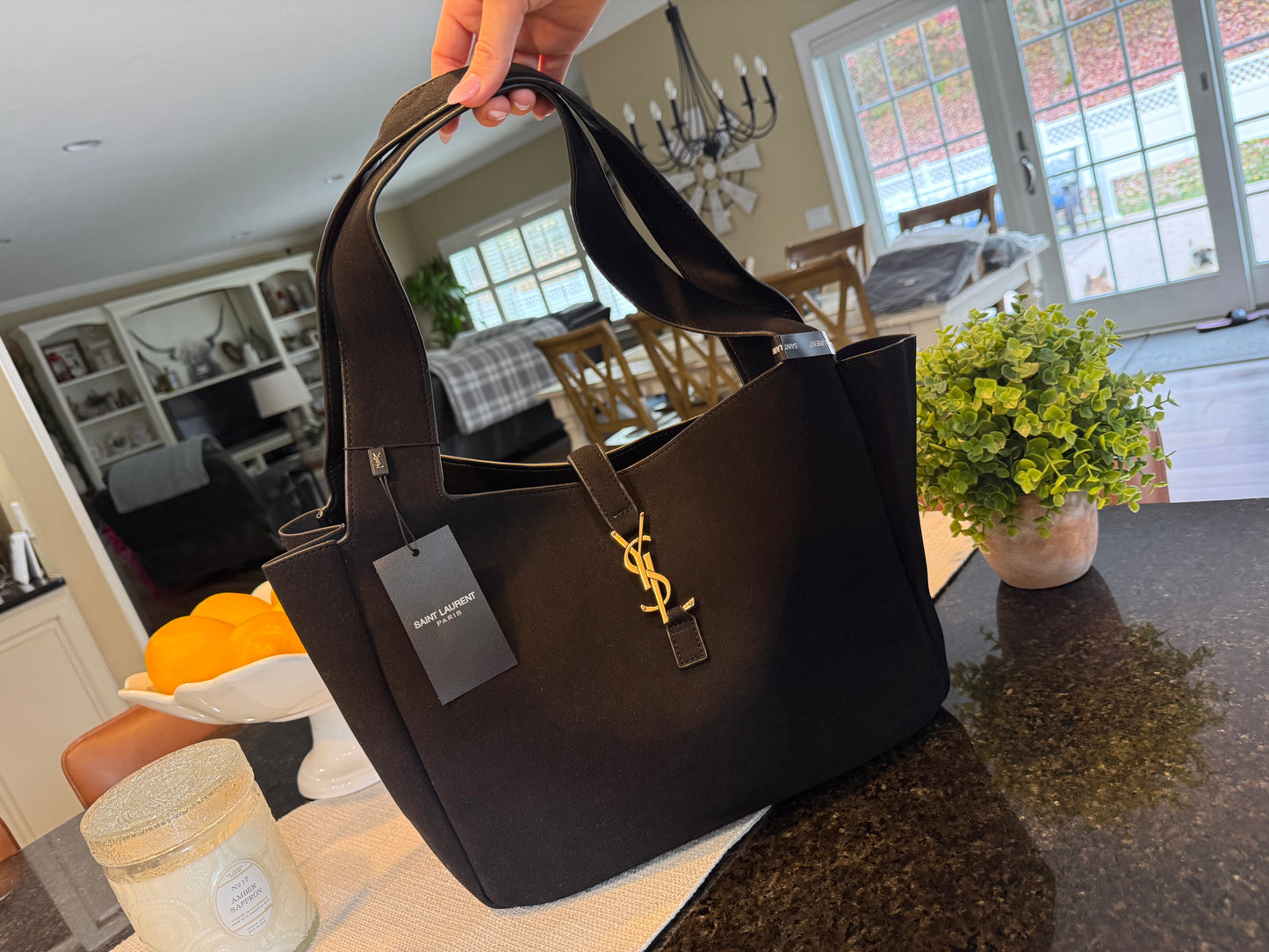 Flash Friday Deal- Black Suede Bag