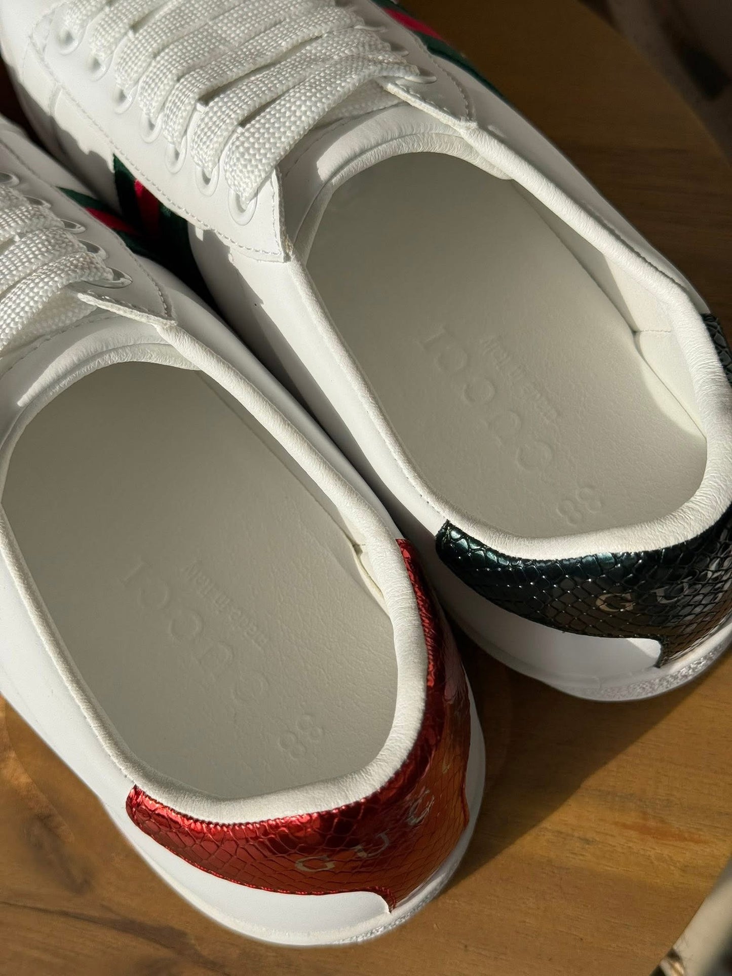 Red/Green Stripe Shoes