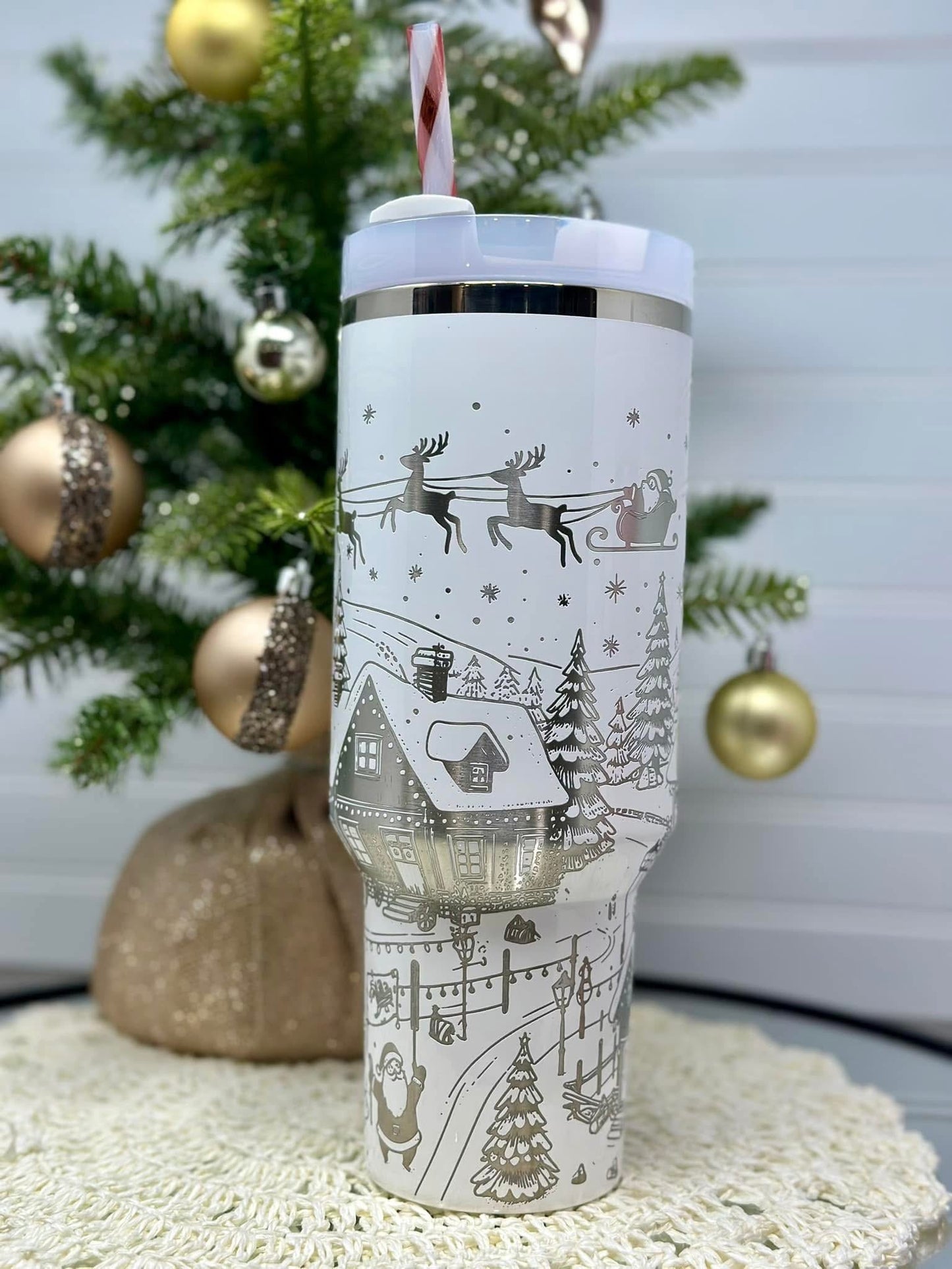 CLEAR OUT: Engraved Tumblers with Gold