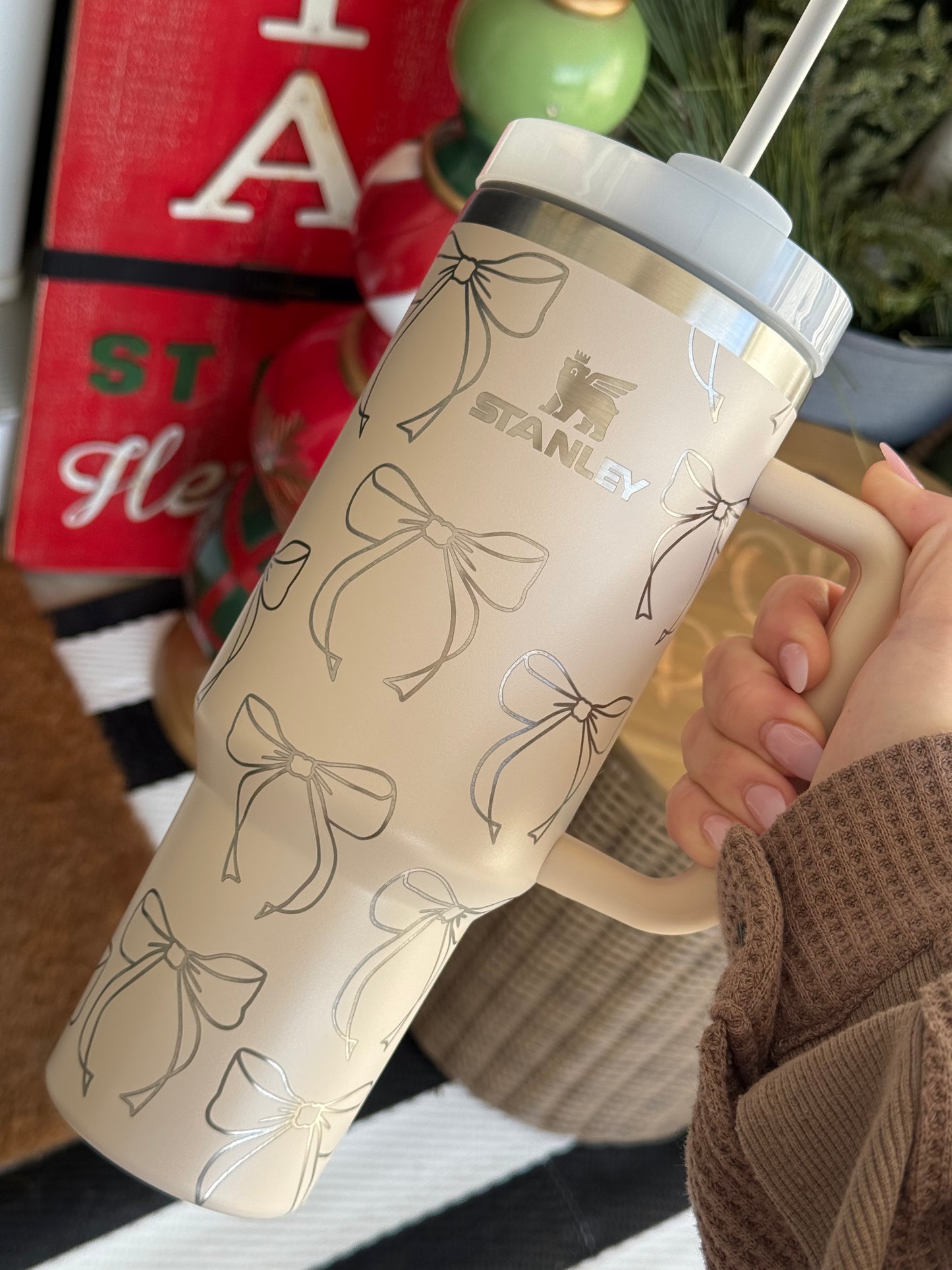 40oz Engraved Ribbon Tumbler