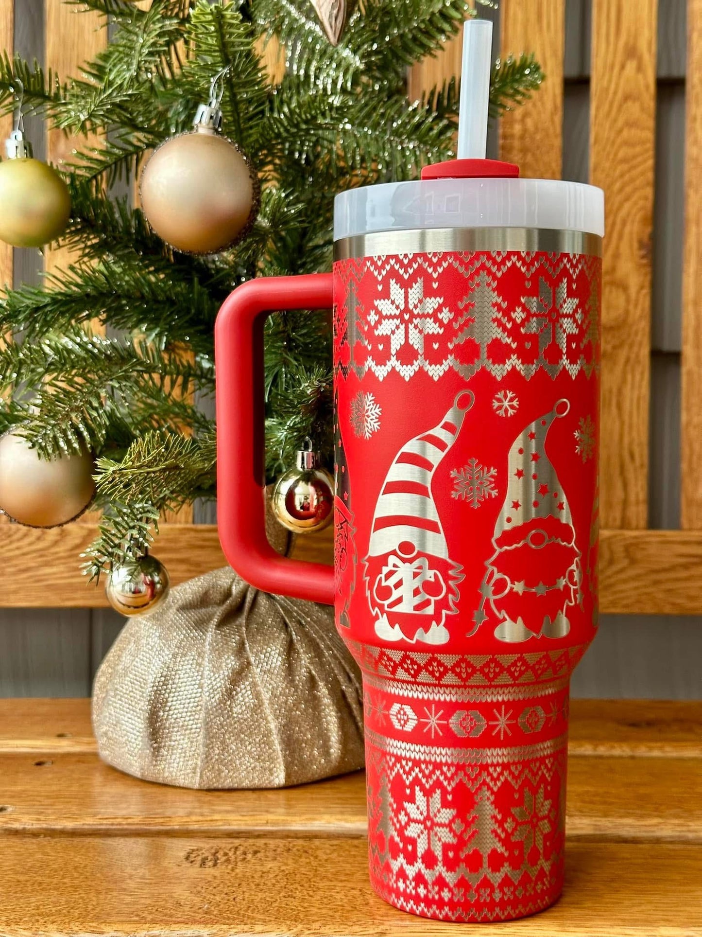 CLEAR OUT: Engraved Tumblers with Gold