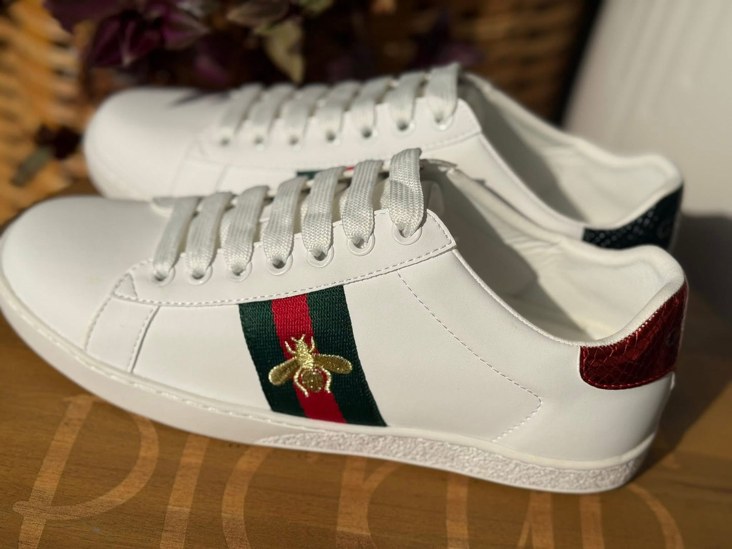 Red/Green Stripe Shoes