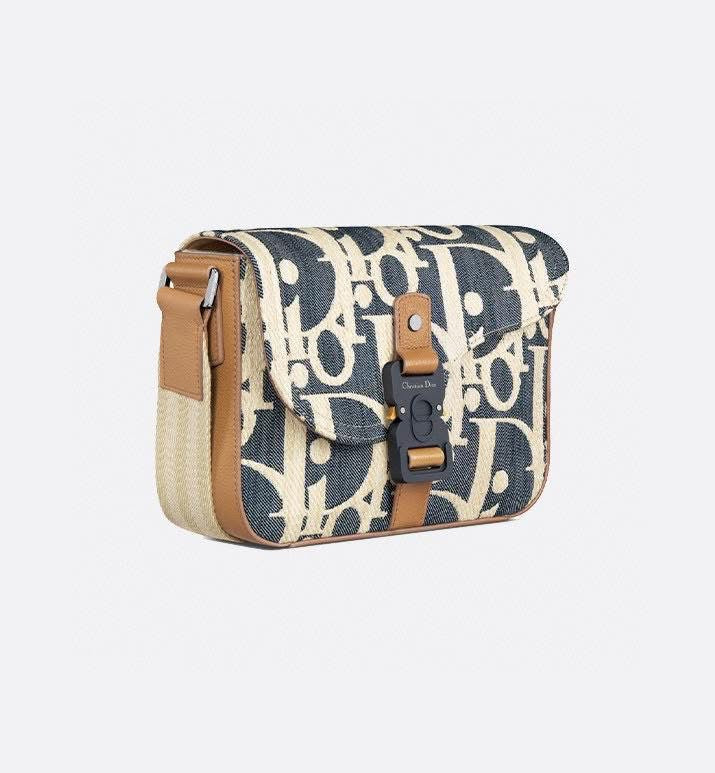 Blue/Tan/White Crossbody Di or