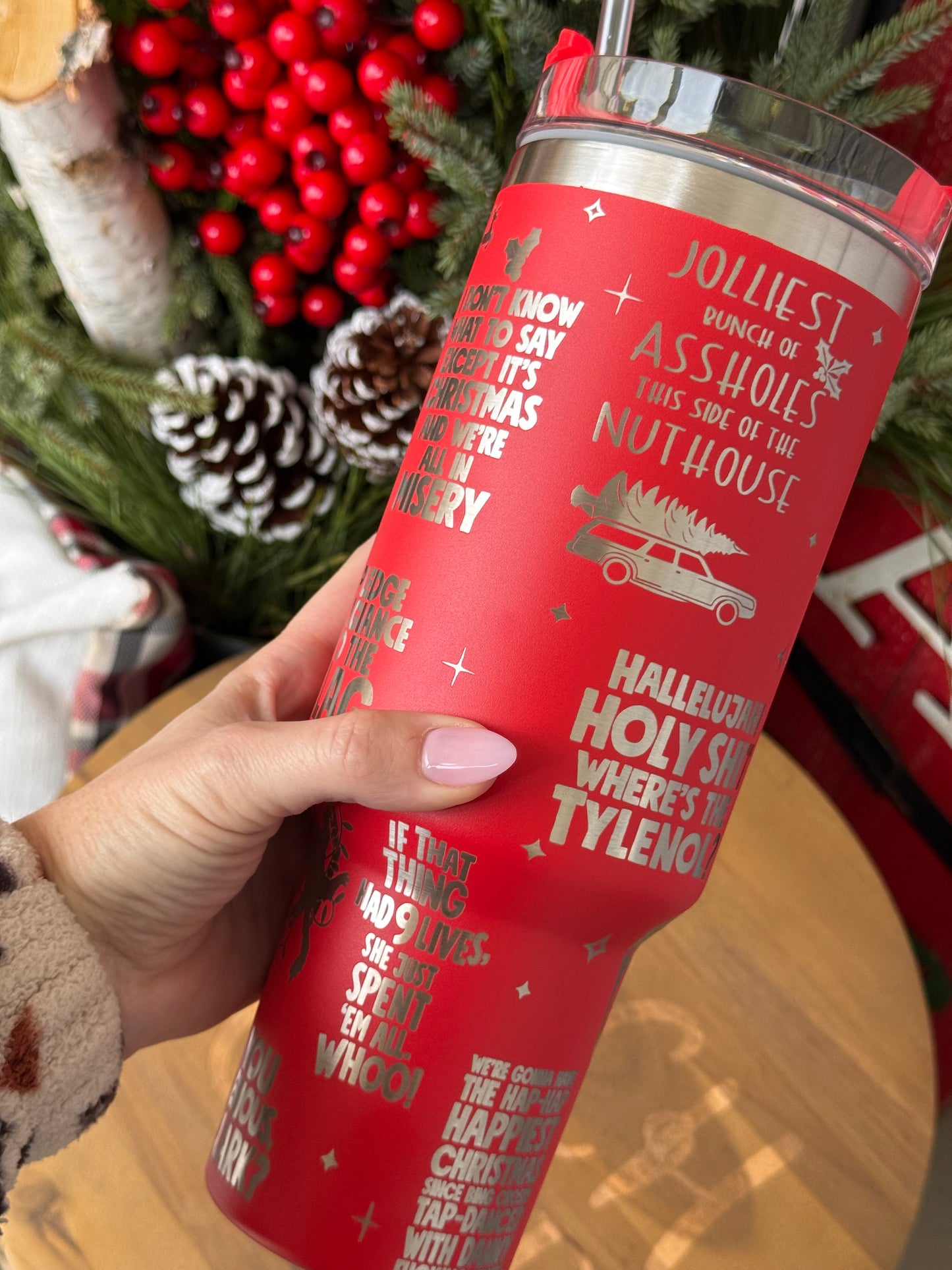 CLEAR OUT: Engraved Tumblers with Gold