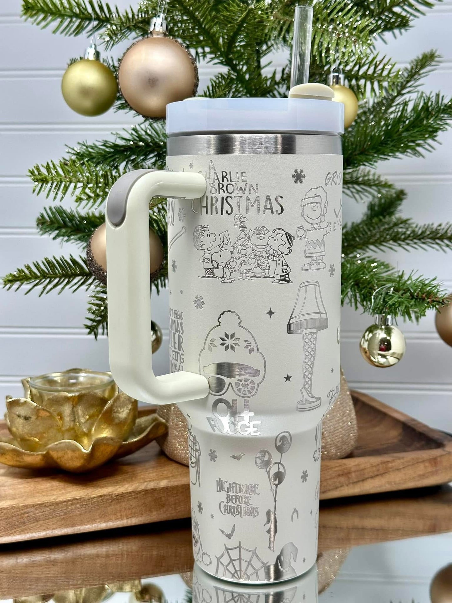 CLEAR OUT: Engraved Tumblers with Gold