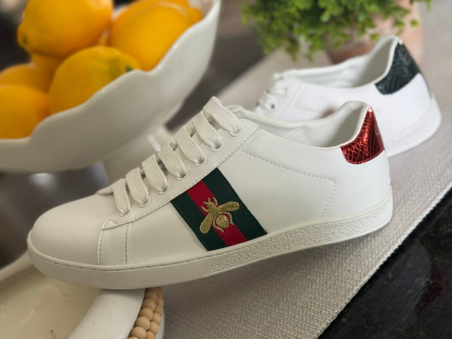 Red/Green Stripe Shoes