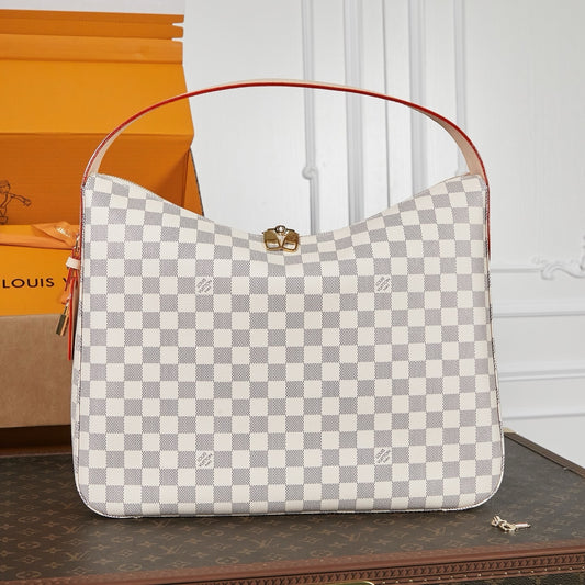 White Check Master Slouch