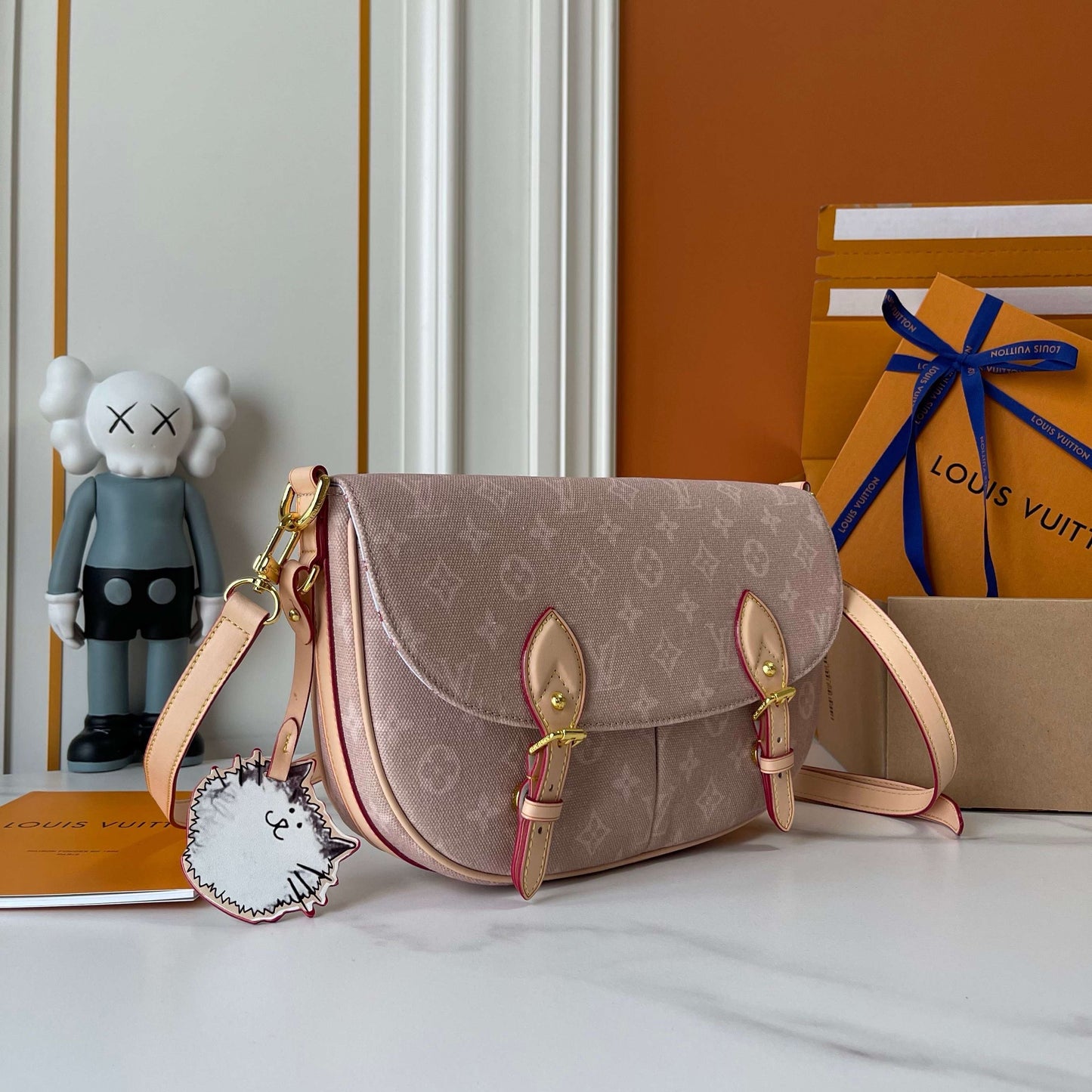 Pink Denim Crossbody Masters