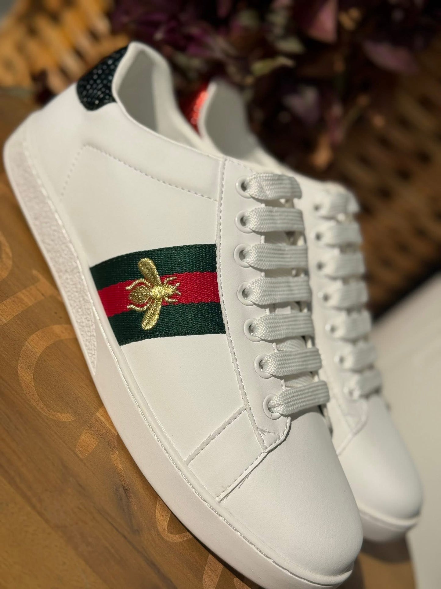 Red/Green Stripe Shoes