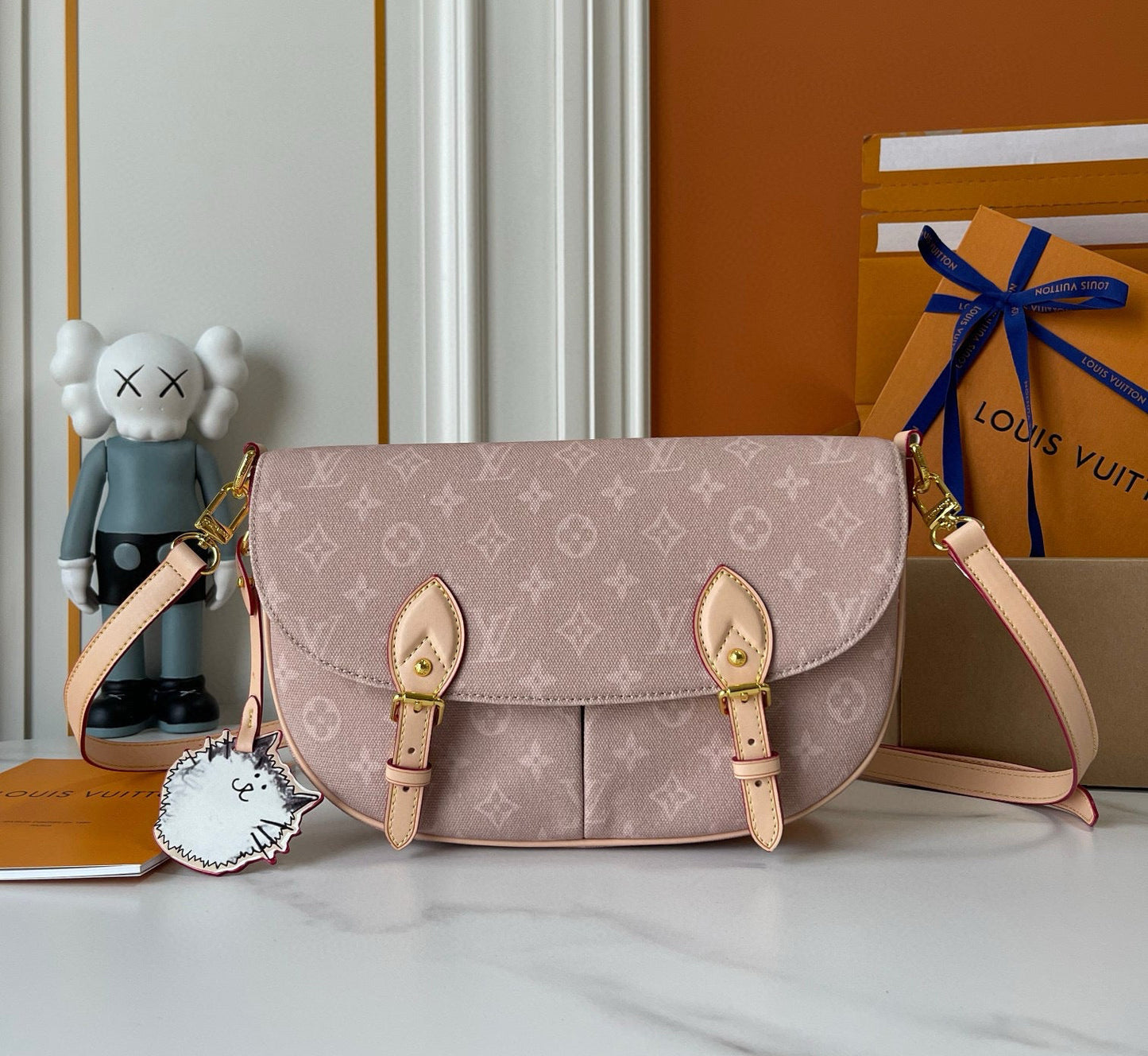 Pink Denim Crossbody Masters