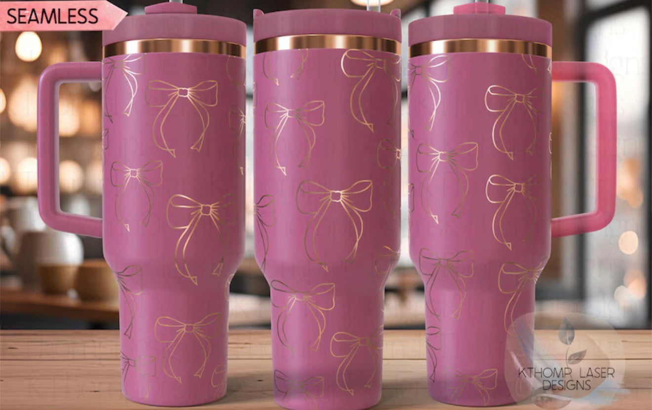 CLEAR OUT: Engraved Tumblers with Gold