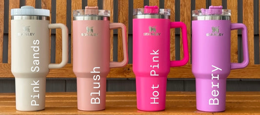 CLEAR OUT: Engraved Tumblers with Gold