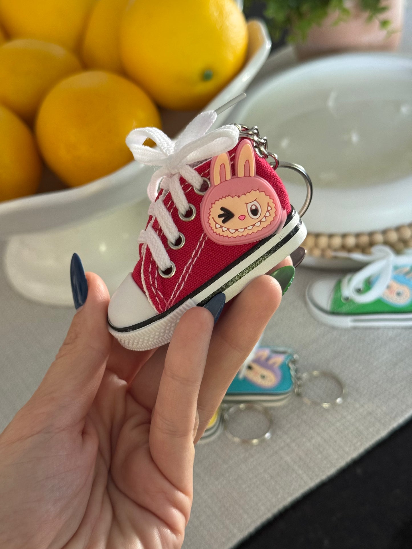 Labubu & Hello Kitty Shoe Keychain