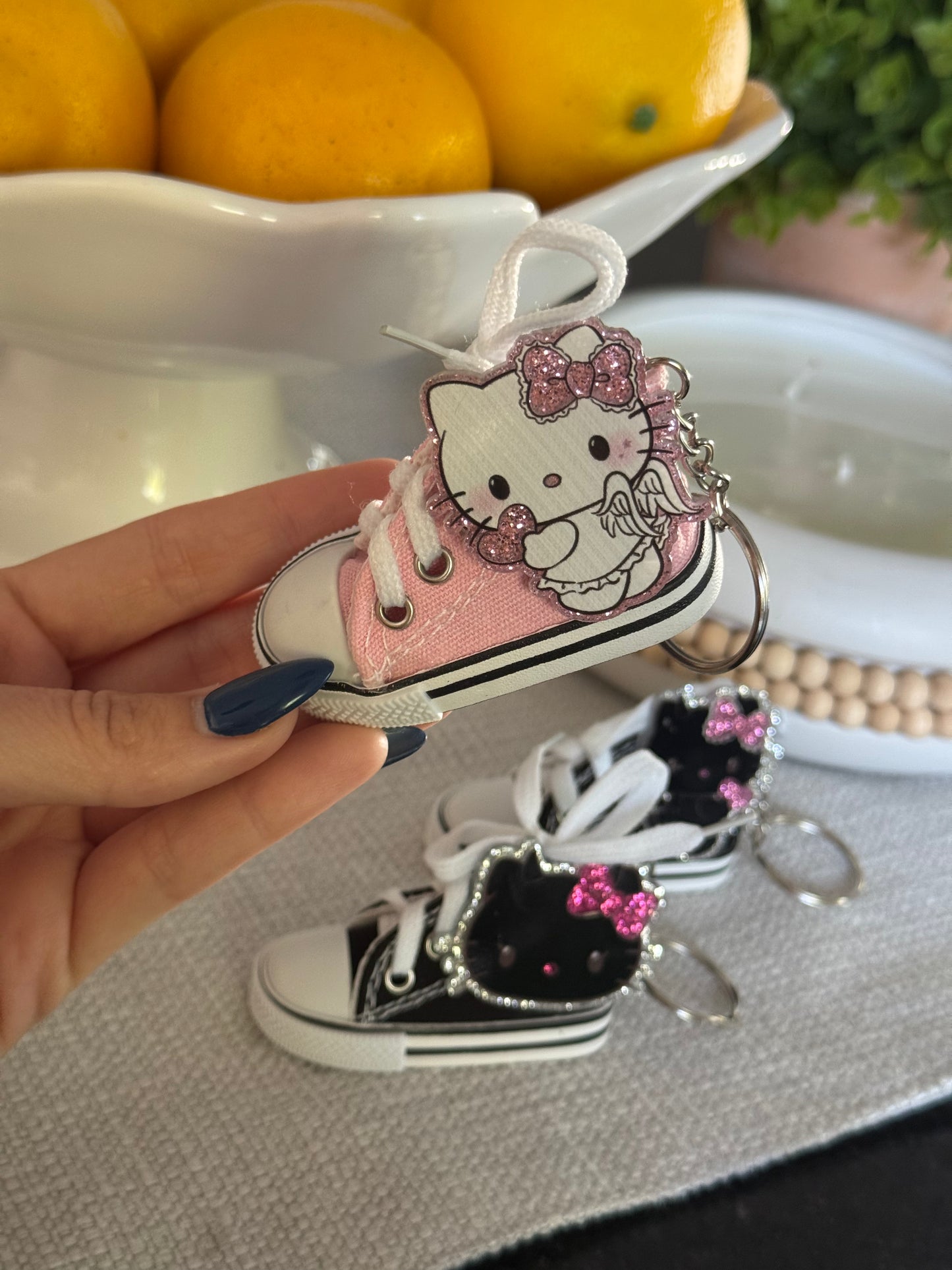 Labubu & Hello Kitty Shoe Keychain