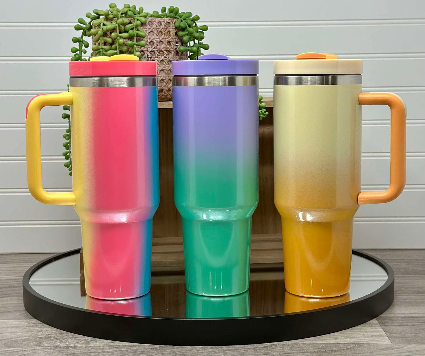 CLEAR OUT: Engraved Tumblers with Gold