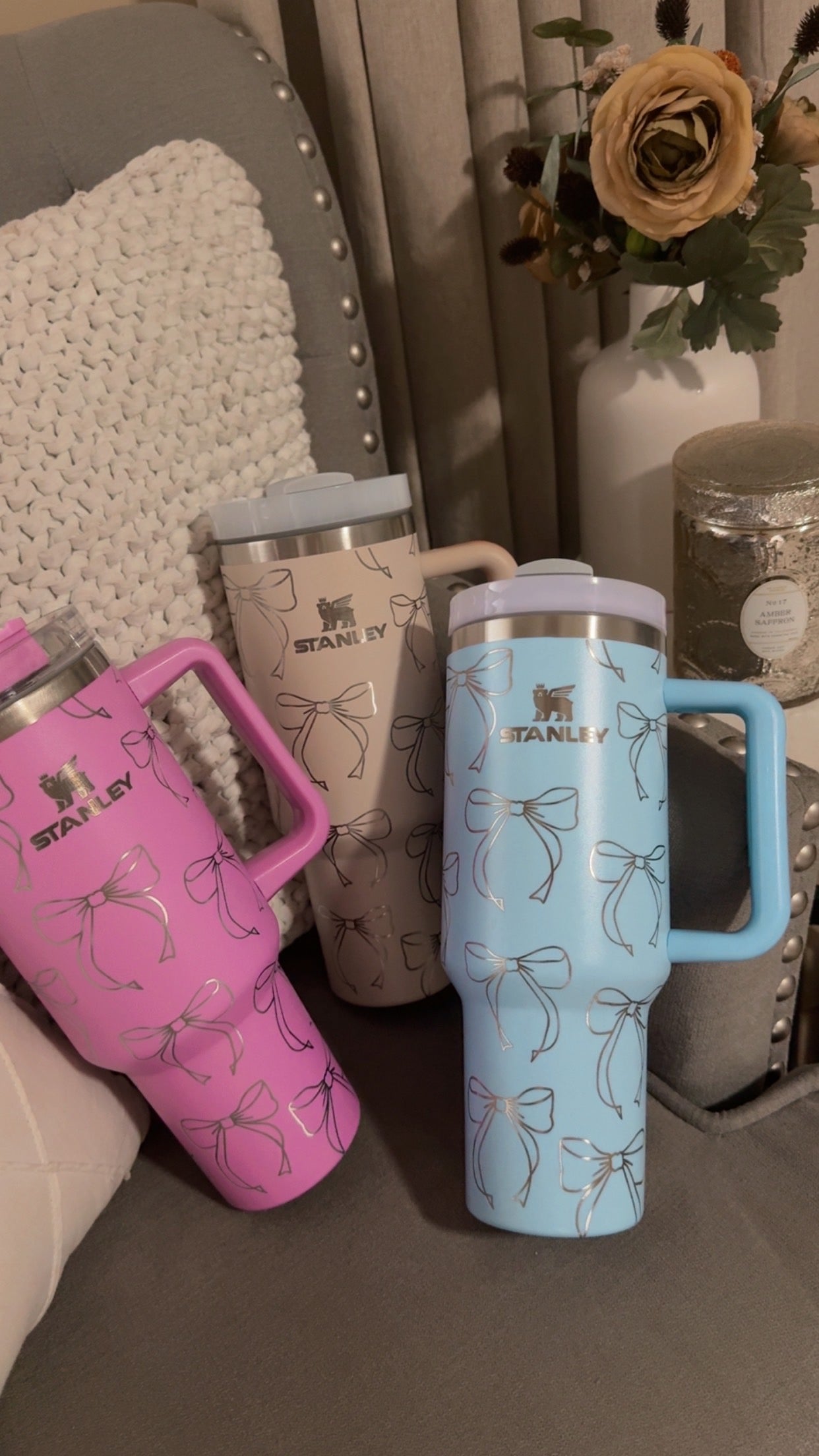 40oz Engraved Ribbon Tumbler